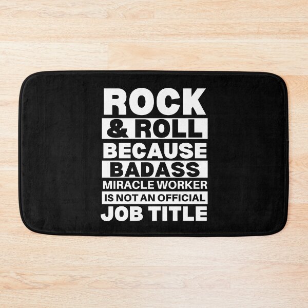 Item preview, Rock And Roll Because Badass Miracle Worker Is Not An Official Job Title For Music Teachers And Musicians designed and sold by Funwithmusic.