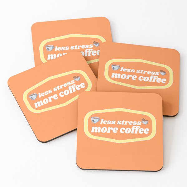 Item preview, Less stress more Coffee | Coffee obsessed  designed and sold by Yellow Coffee.