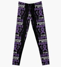 I Wear Purple For Lupus Awareness Shirt Leggings