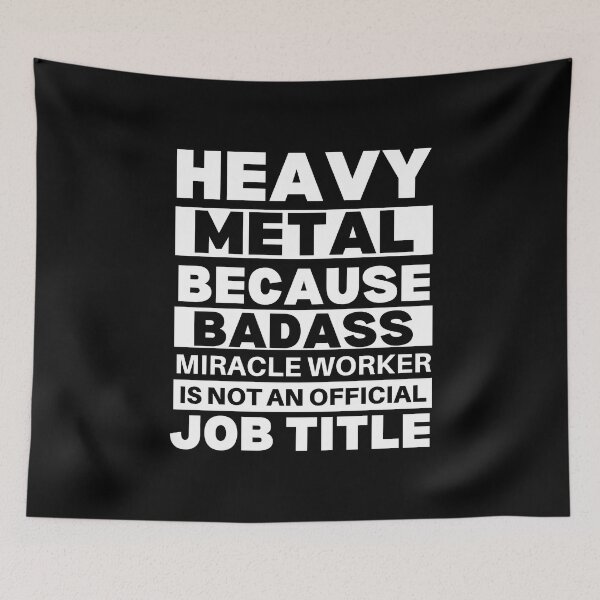 Item preview, Heavy Metal Because Badass Miracle Worker Is Not An Official Job Title For Music Teachers And Musicians designed and sold by Funwithmusic.
