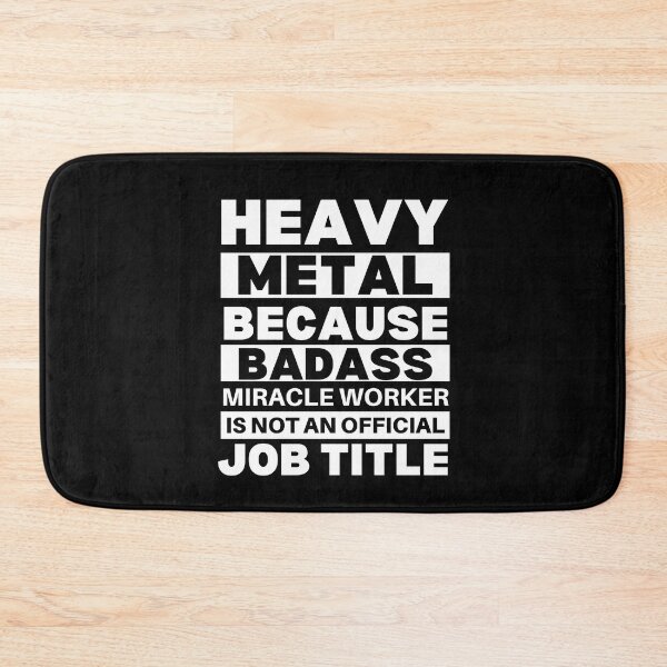 Item preview, Heavy Metal Because Badass Miracle Worker Is Not An Official Job Title For Music Teachers And Musicians designed and sold by Funwithmusic.