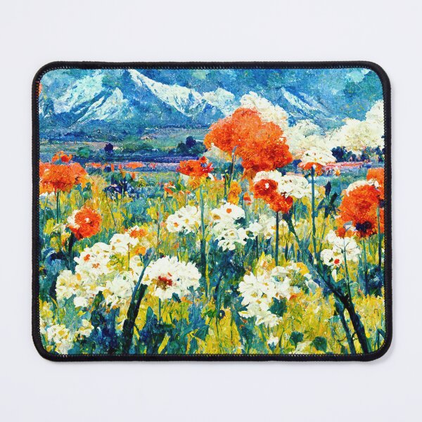 Item preview, Impressionist style Field of Flowers designed and sold by ThePurpleMelon.
