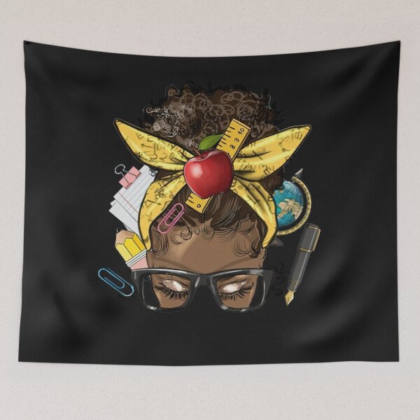 Item preview, Teaching Life Curly Messy Bun Teacher's First Day Of School designed and sold by alanxgoldberger.