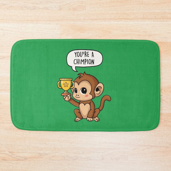 Item preview, You're a Chimpion - Cute Monkey Chimp Champion Pun Gift designed and sold by LEFDDesigns.