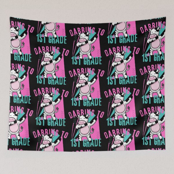 Item preview, Dabbing to first grade funny cow designed and sold by reka88.