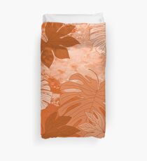 Tropical leaves Duvet Cover