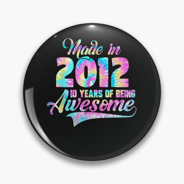 Item preview, Tie-Dye Made In 2012 10 Year Of Being Awesome 10 Birthday designed and sold by alanxgoldberger.