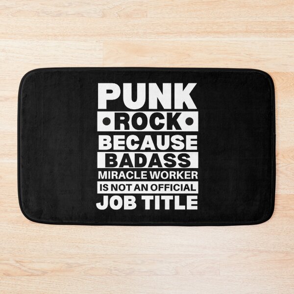Item preview, Punk Rock Because Badass Miracle Worker Is Not An Official Job Title For Music Teachers And Musicians designed and sold by Funwithmusic.