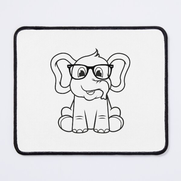 Artikelvorschau, Hipster-Elefant entworfen und verkauft von KGoPrintables.
