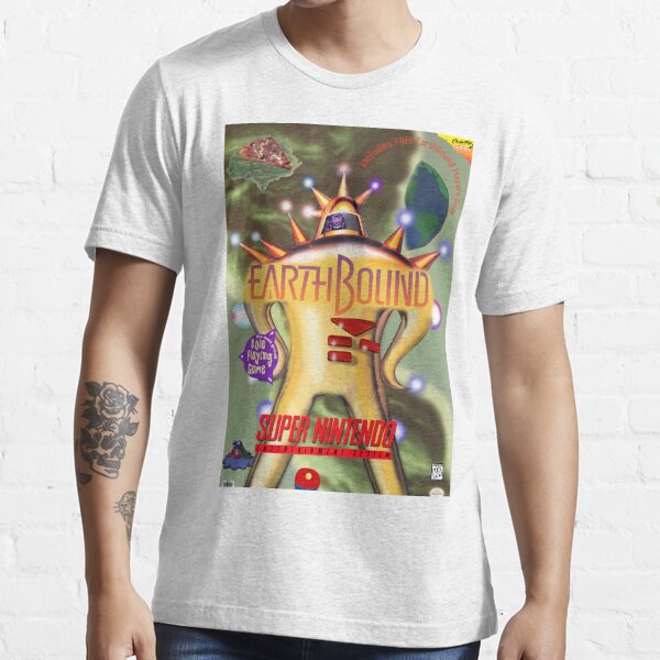 Earthbound Restored Poster Retro Gaming Art From Game Cover Art T Shirt By 7hunters Redbubble - earthbound new age retro hippie shirt roblox