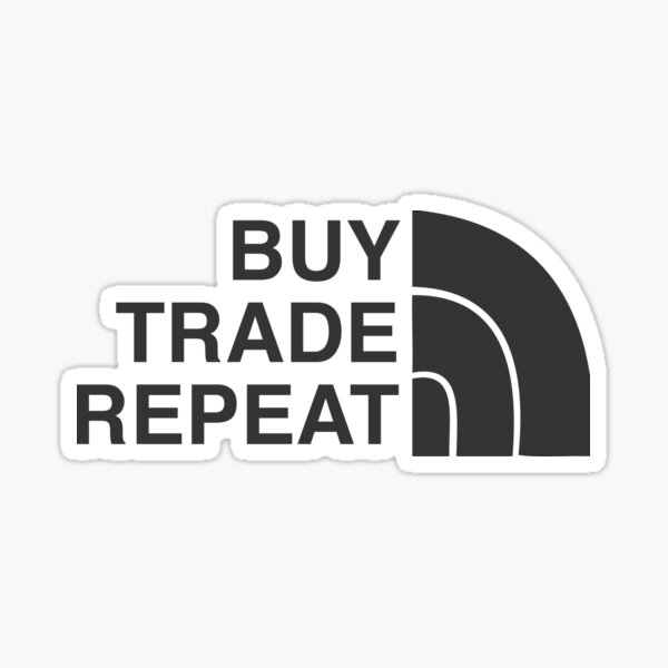 Buy Trade Repeat Cryptocurrency Sticker