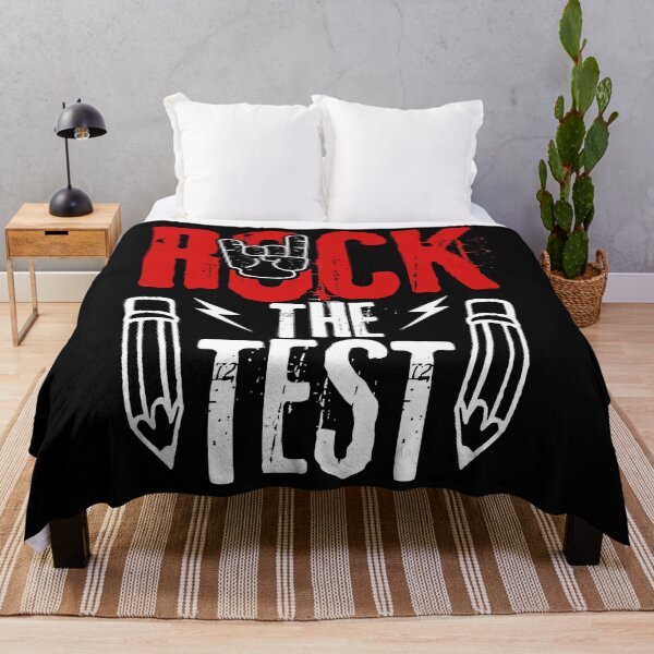 Item preview, Rock The Test Funny Test Day Rock Metal Teacher Student designed and sold by Bemumd-art.