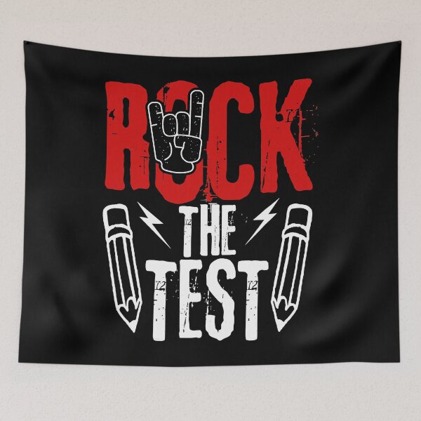 Item preview, Rock The Test Funny Test Day Rock Metal Teacher Student  designed and sold by Bemumd-art.