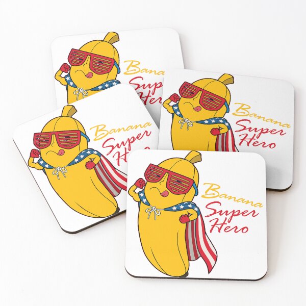 Item preview, Banana super hero cartoon designed and sold by fekraart.