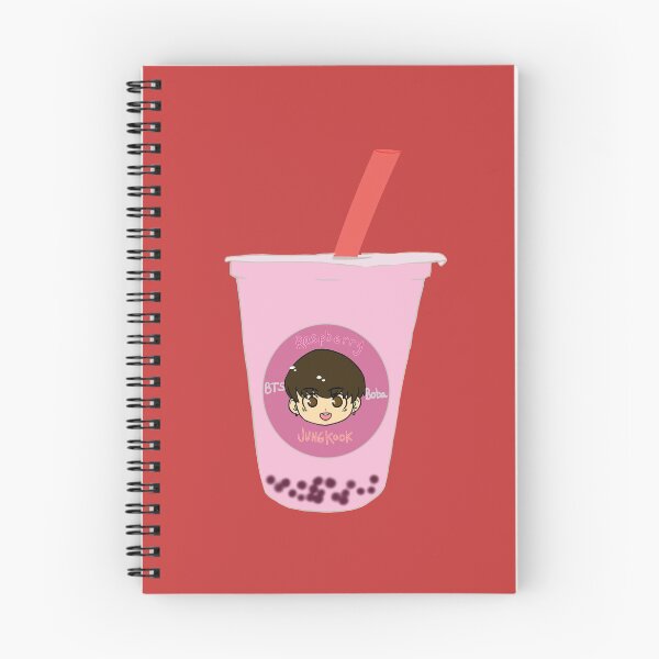 Item preview, BTS boba series Jungkook (Raspberry) designed and sold by Usagimich.