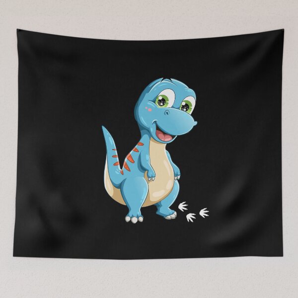 Item preview, Little blue dinosaur designed and sold by The Love Quill.