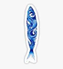Sardine - blue Sticker