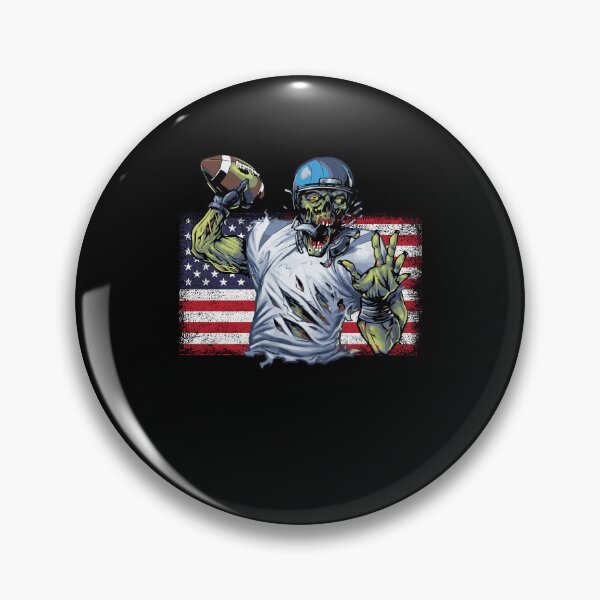 Item preview, Patriotic Football For A USA Flag Quarterback Zombie Fanatic designed and sold by Nessshirts.