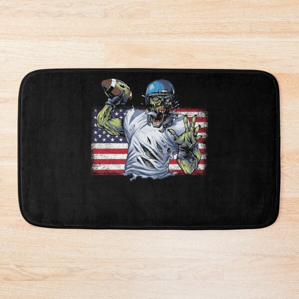 Item preview, Patriotic Football For A USA Flag Quarterback Zombie Fanatic designed and sold by Nessshirts.
