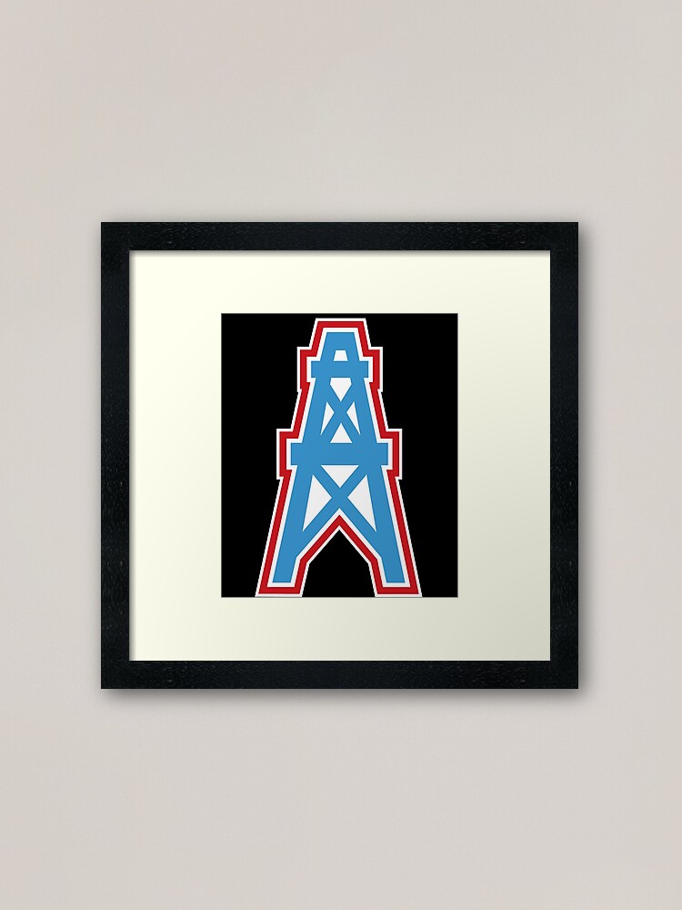 houston oilers logo black and white