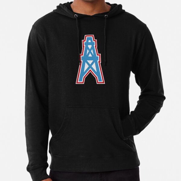 Houston Oilers Team Oil Pumpjack Logo Kids Pullover Hoodie for