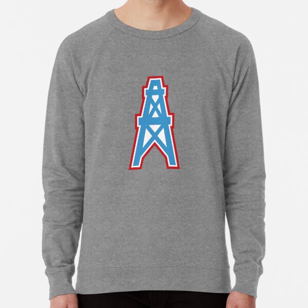 Houston Oilers New Era League Raglan Throwback Long Sleeve T-Shirt - Light  Blue/Red