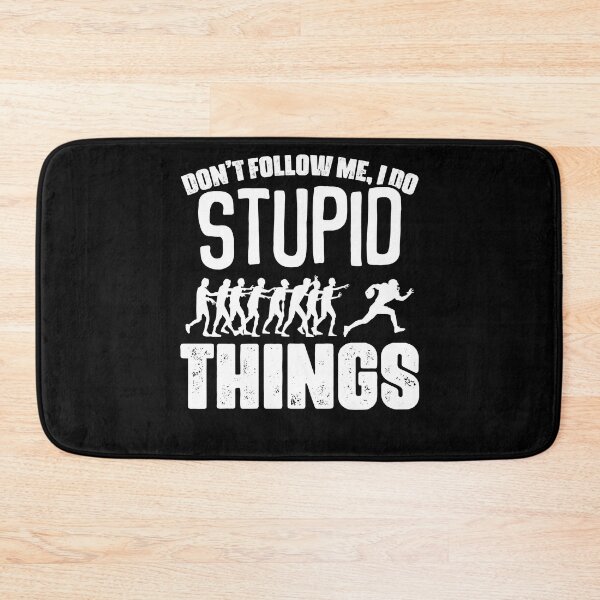 Item preview, Don't Follow Me I Do Stupid Things Funny Football Zombie Fan designed and sold by Nessshirts.