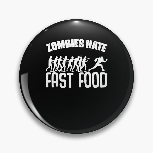Item preview, Zombies Hate Fast Food Funny Football Player Zombie Fanatic designed and sold by Nessshirts.
