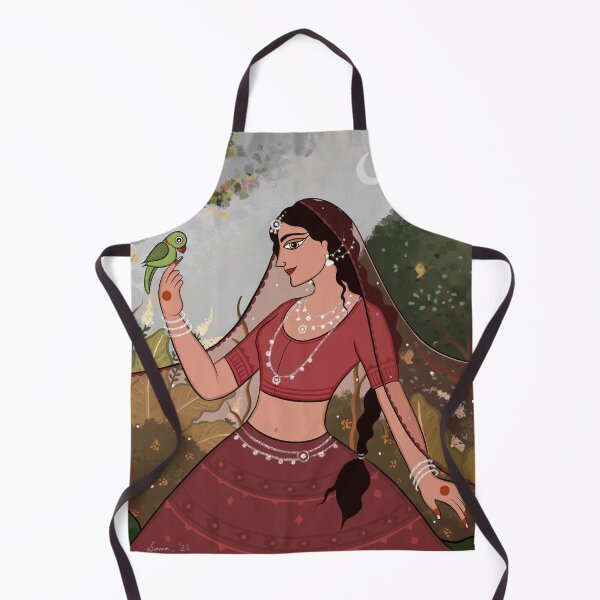 Item preview, Princess with a Parrot designed and sold by Soma Chakraborty Debnath.
