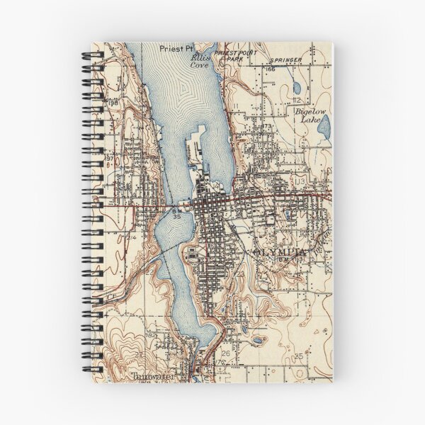 Item preview, Vintage Map of Olympia Washington (1934) designed and sold by BravuraMedia.
