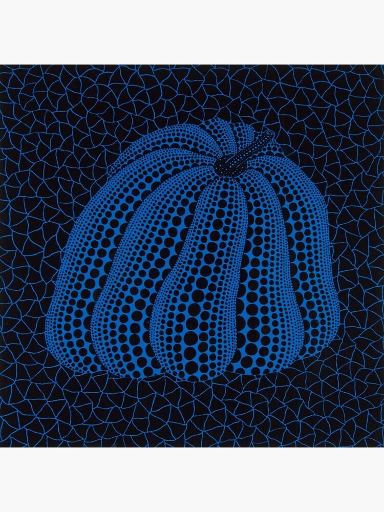 Yayoi Kusama Dancing Pumpkin yellow & black postcard