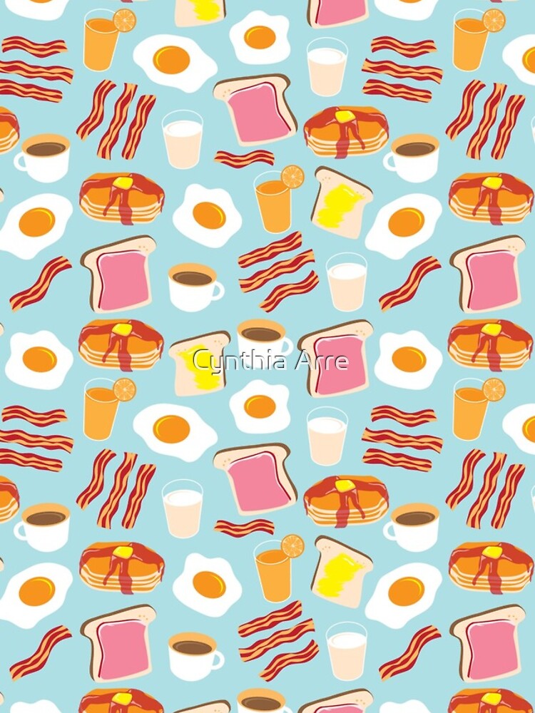 Thumbnail 5 of 5, iPhone Case, Breakfast Fun Pattern designed and sold by poptastic.