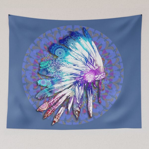 Item preview, mandala headdress designed and sold by BekimART.