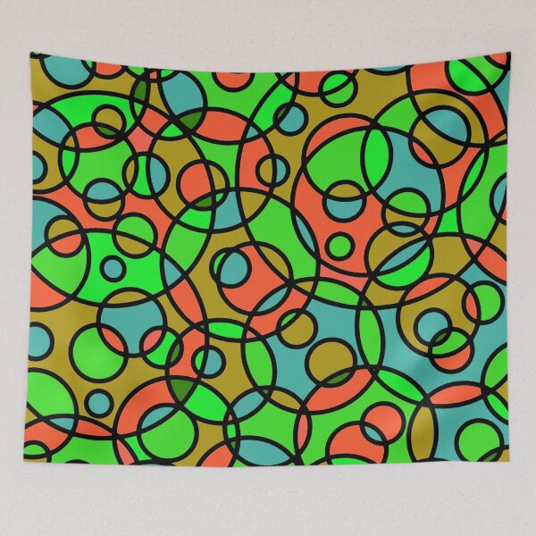 Artikelvorschau, Geometrische Kreise entworfen und verkauft von TotallyRetroArt.