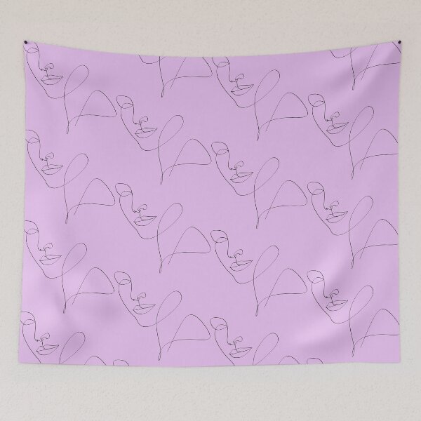 Item preview, Abstract girl face continuous one line drawing minimalism design  designed and sold by AllaLineArt.