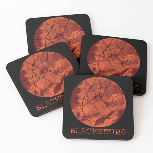 Item preview, Best Boys Girls Blacksburg Map Maroon And Orange Cute Photographic designed and sold by BetsyhillArts.