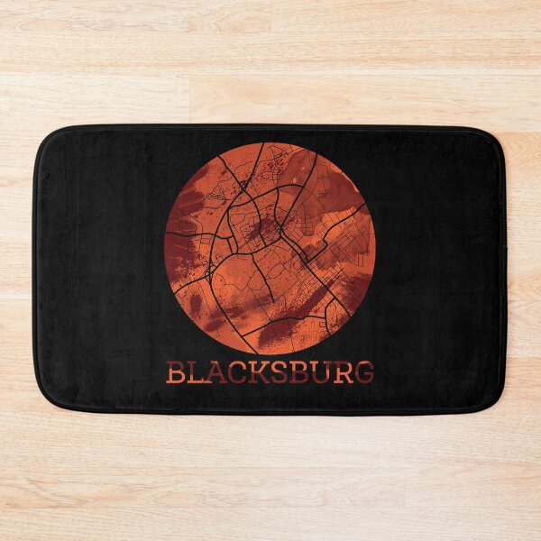 Item preview, Best Boys Girls Blacksburg Map Maroon And Orange Cute Photographic designed and sold by BetsyhillArts.