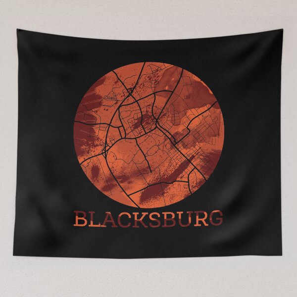 Item preview, Best Boys Girls Blacksburg Map Maroon And Orange Cute Photographic designed and sold by BetsyhillArts.