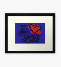 I LOVE YOU Framed Print