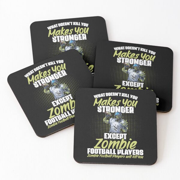 Item preview, What Doesn't Kill Your Makes You Stronger Football Zombie designed and sold by Nessshirts.