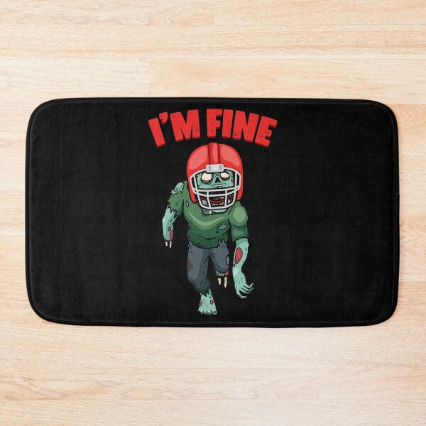 Item preview, I'm Fine Funny American Football Player For A Zombie Fanatic designed and sold by Nessshirts.