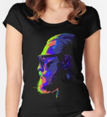notorious neon bulb Women's Fitted Scoop T-Shirt