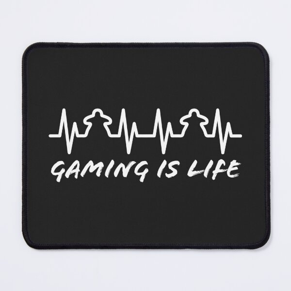 Item preview, Gaming is Life - Meeple Heartbeat (on dark) designed and sold by geekyT.