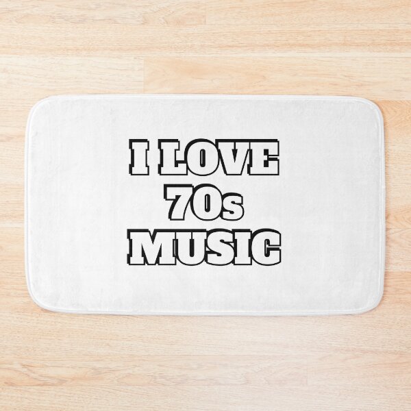 Item preview, I love 70s music purple retro nostalgia designed and sold by Inspirationmotivation.