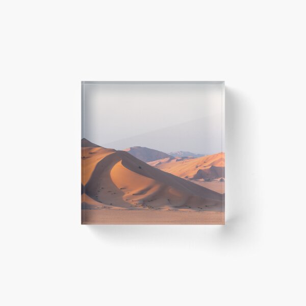 Gigantic sand dunes, The Empty Quarter, Oman Acrylic Block