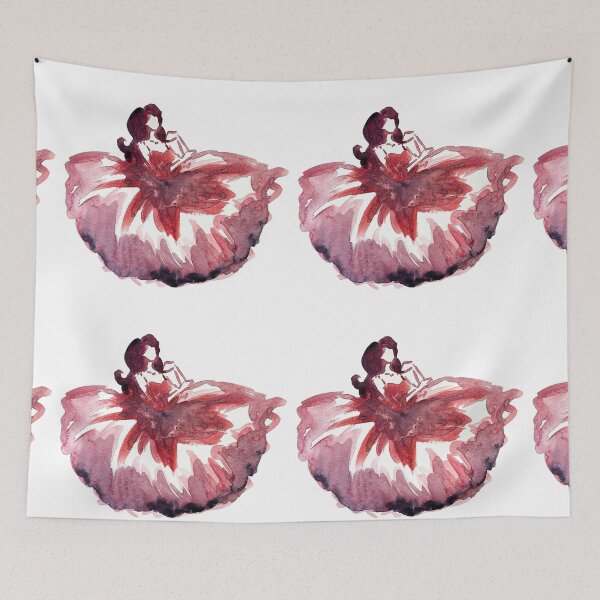 Item preview, Red Tulle and Satin designed and sold by Praline Creative.