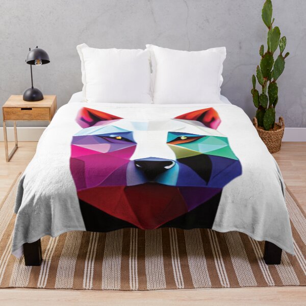 Item preview, colorful wolf Art / cute wolf designed and sold by ralick.