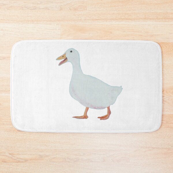 Item preview, White goose on white background designed and sold by MatsonArtDesign.