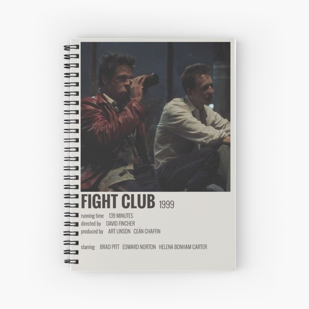 Fight Club Movie Polaroid Vintage Film Wall Art Poster Print - Red