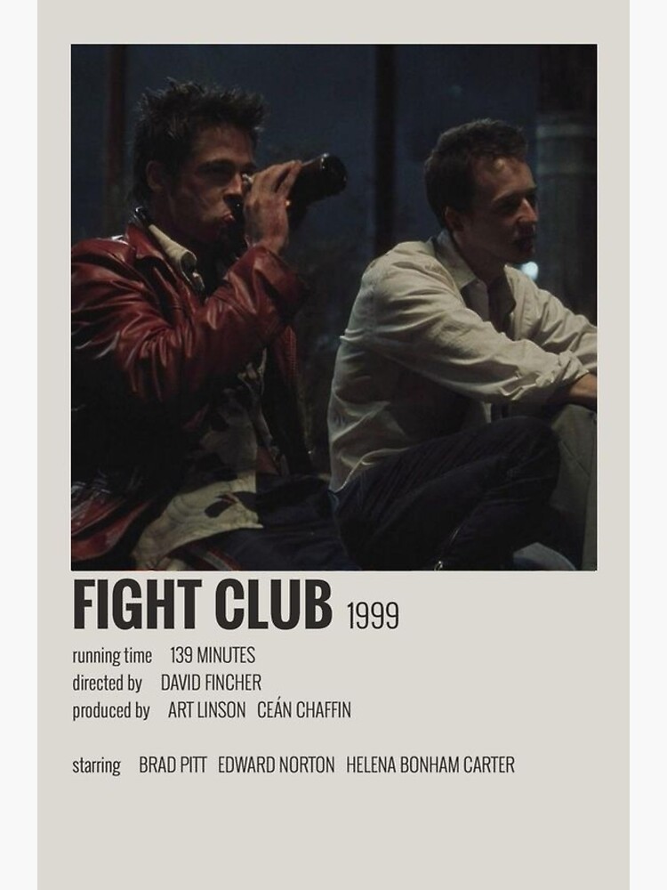 el club de la lucha póster
